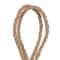 Hello Honey® 9.5" White Distressed Volcano Finish Hanging Stoneware Planter with Jute Rope Hanger